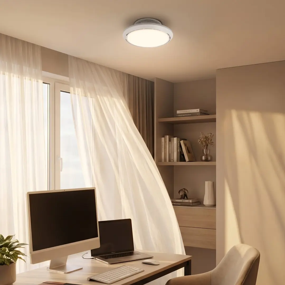 Briloner Dison Plafondventilator met LED-lamp - Ø44cm - Wit