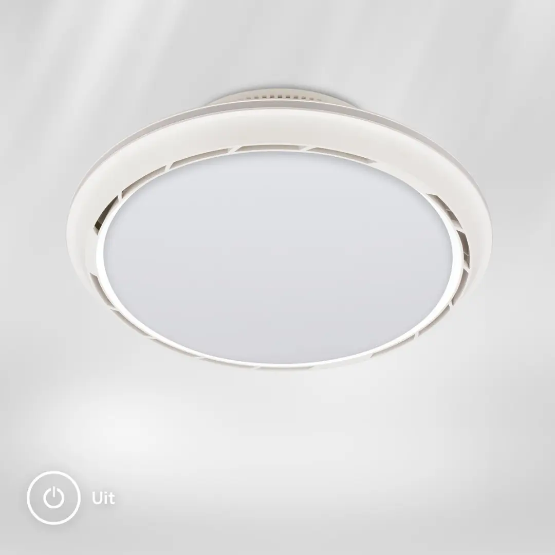 Briloner Dison Plafondventilator met LED-lamp - Ø44cm - Wit