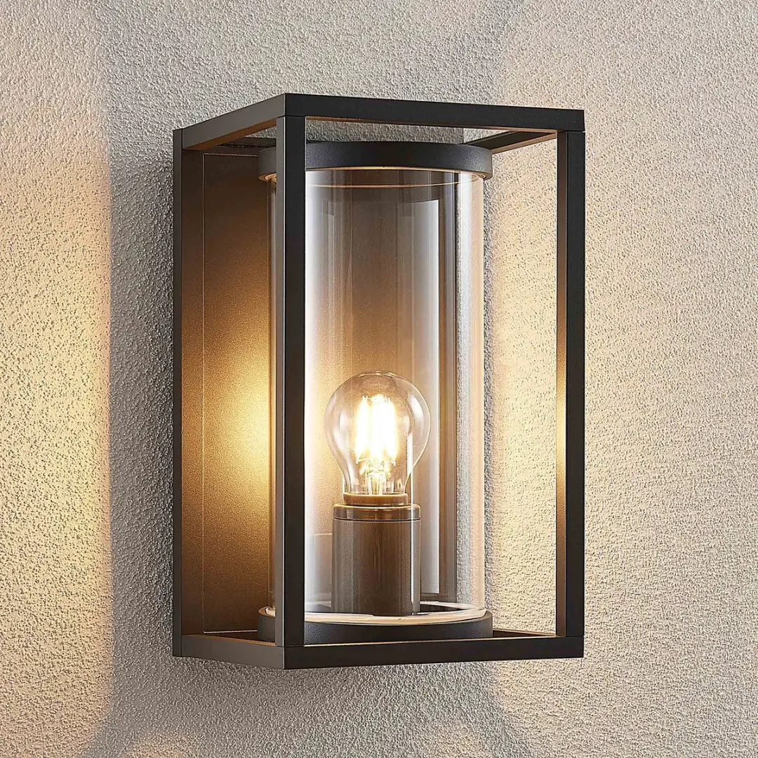 Lucande Wandlamp Buiten 1 Licht E27 Grafiet