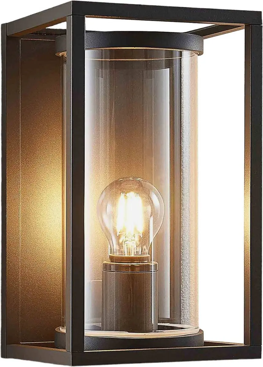 Lucande Wandlamp Buiten 1 Licht E27 Grafiet