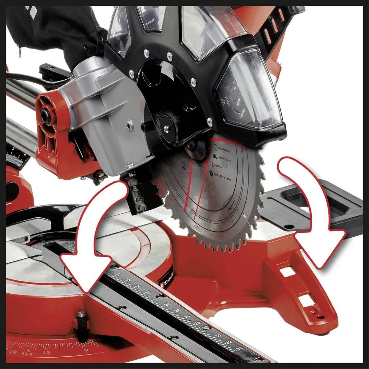 Einhell TC-SM 2534/1 Dual Radiaalzaag 2350W - Ø250mm - afbeelding 6 van 6