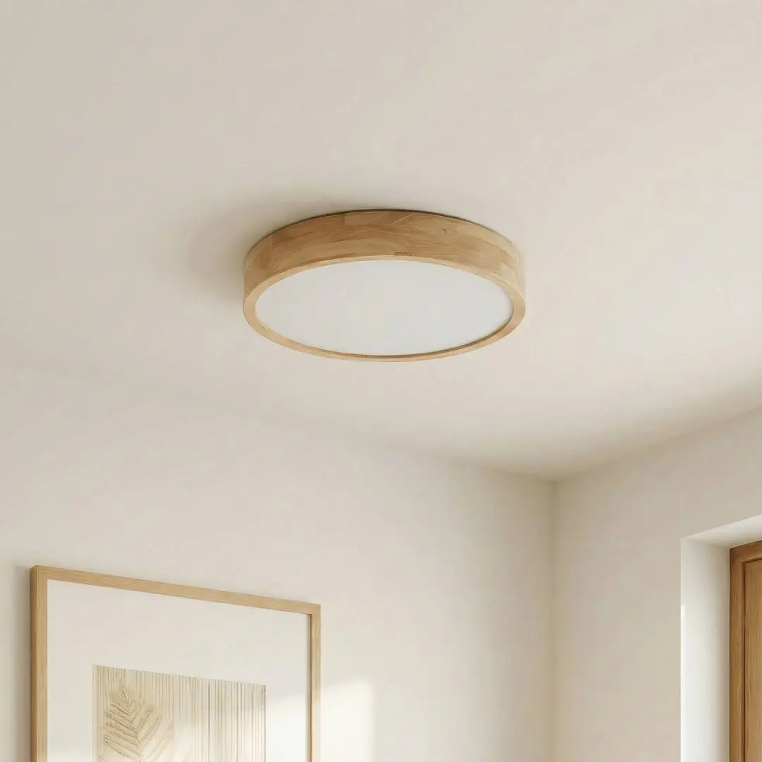 Lindby Plafondlamp Hout 5-Lichts E27 - 60cm