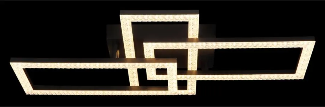 Globo Sapena Plafondlamp 24W - Zwart
