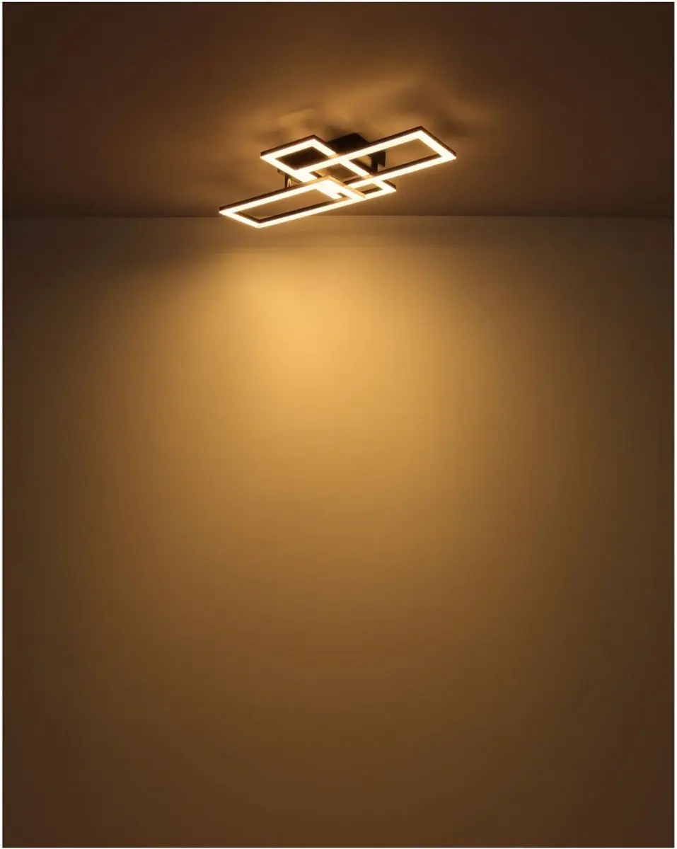 Globo Sapena Plafondlamp 24W - Zwart