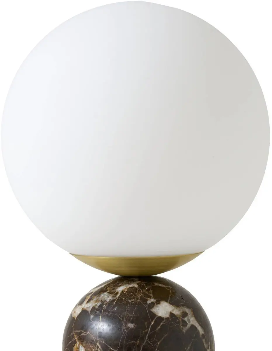 Lindby Tafellamp 1 Licht Marmer Glas - 39,5cm - E27