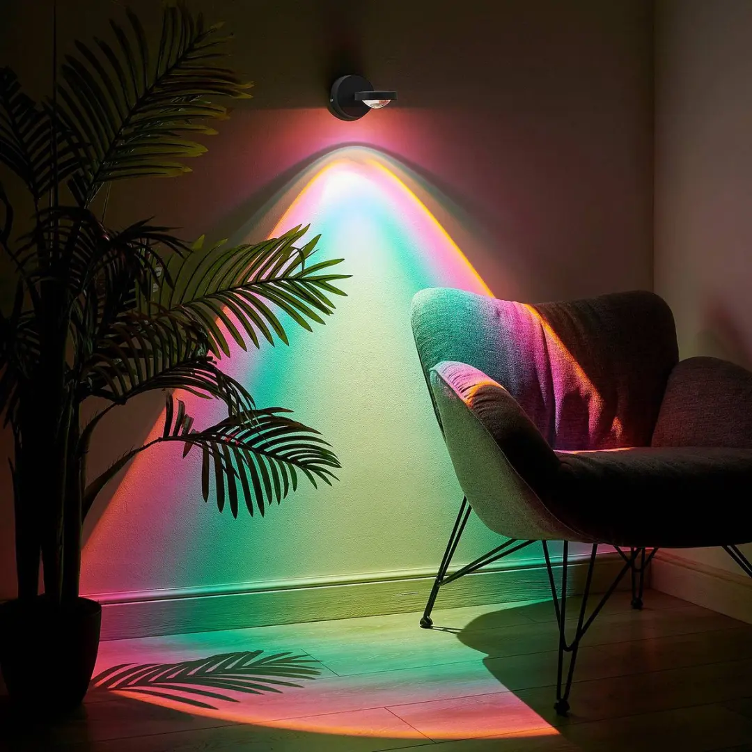 Lindby LED Wandlamp 8W - Zwart