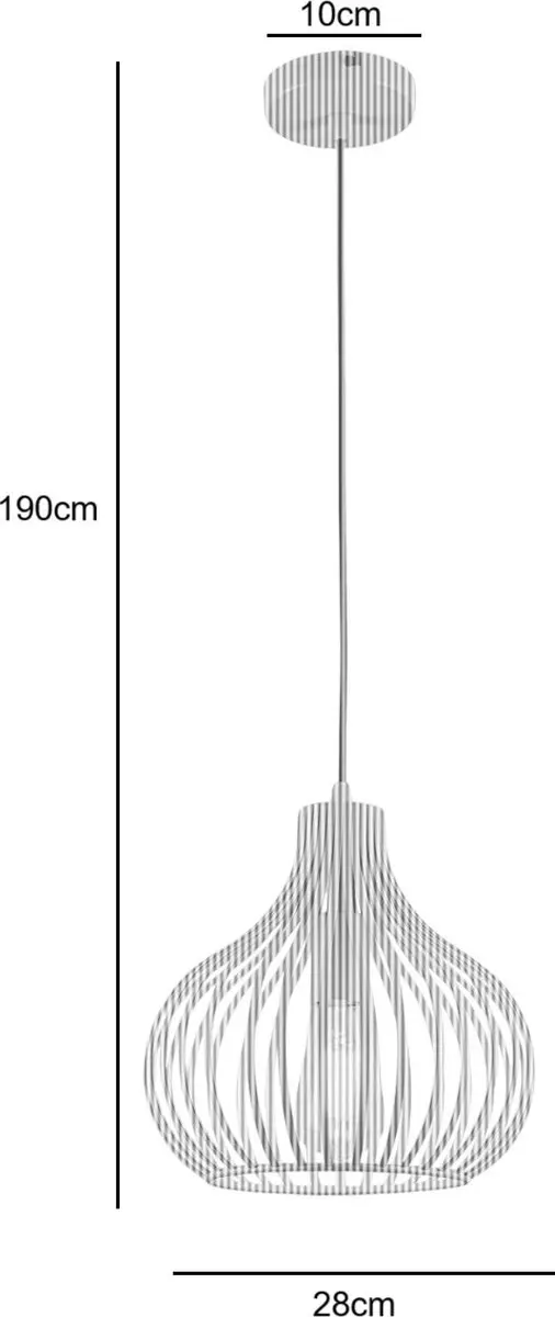 Freelight Hanglamp Aglio Ø28cm - Creme
