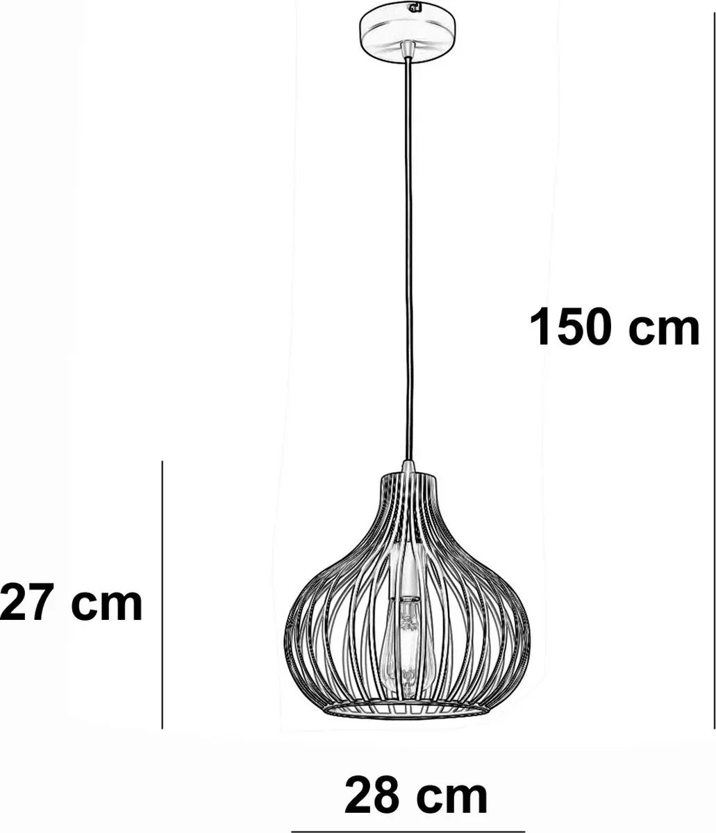 Freelight Hanglamp Aglio Ø28cm - Creme