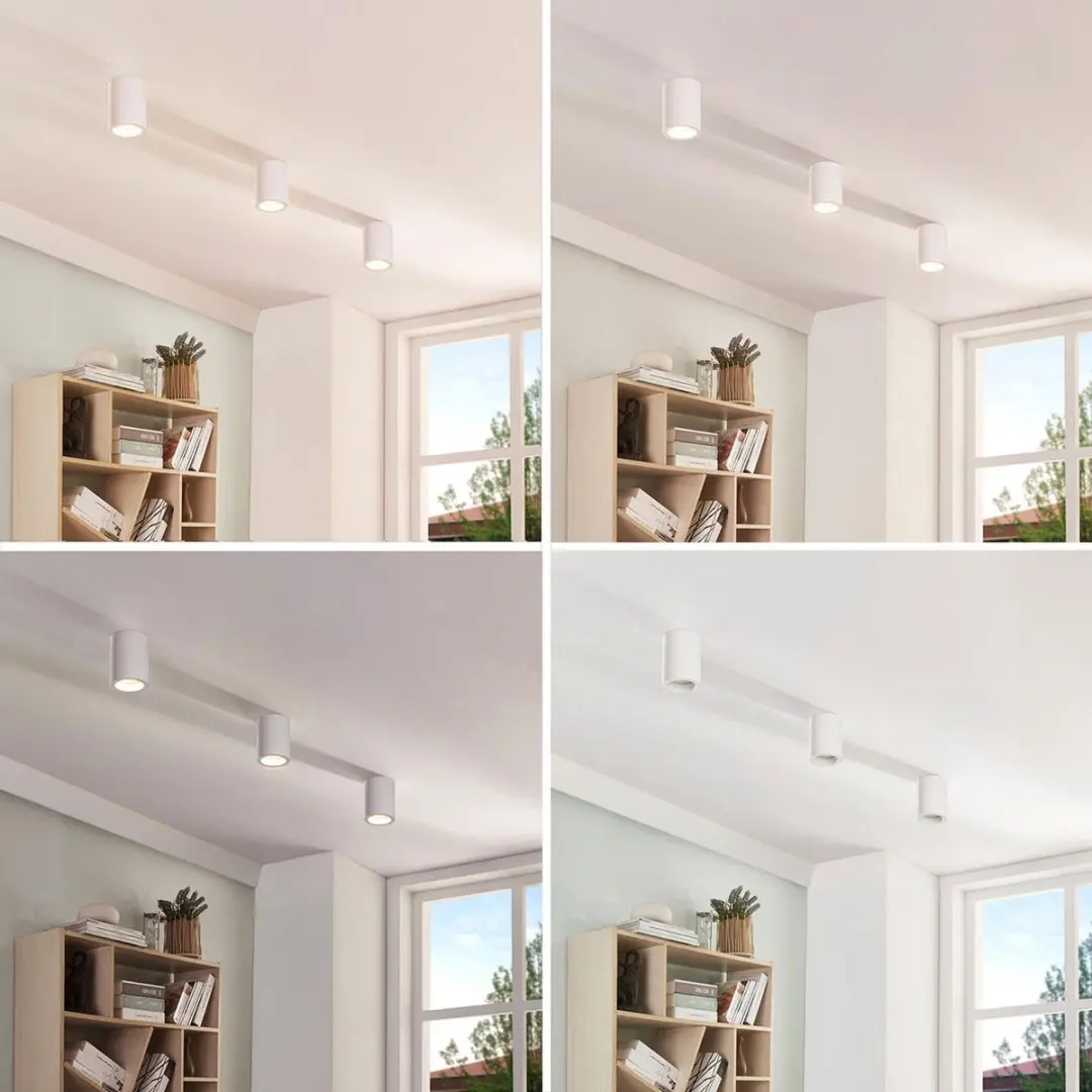Lindby Plafondlamp GU10 1 Licht - 7cm - Wit