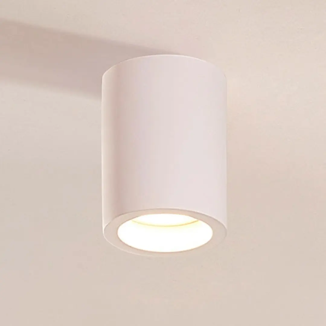 Lindby Plafondlamp GU10 1 Licht - 7cm - Wit