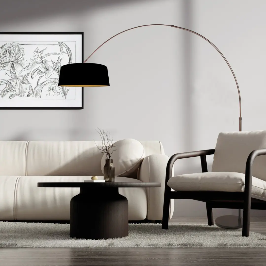 Steinhauer Luma-Dark 4770CA Vloerlamp - Zwart