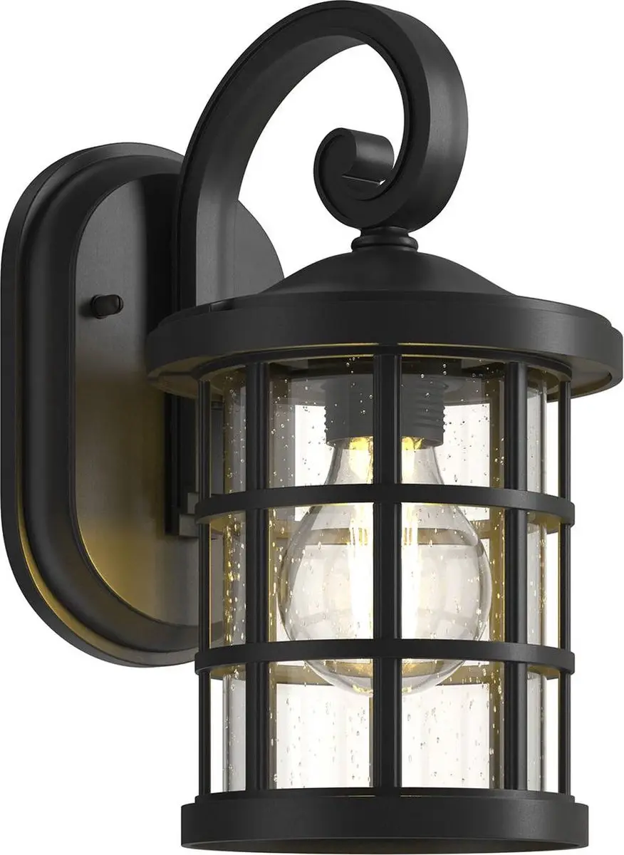 Lindby Wandlamp Buiten 1 Licht E27 - Zwart