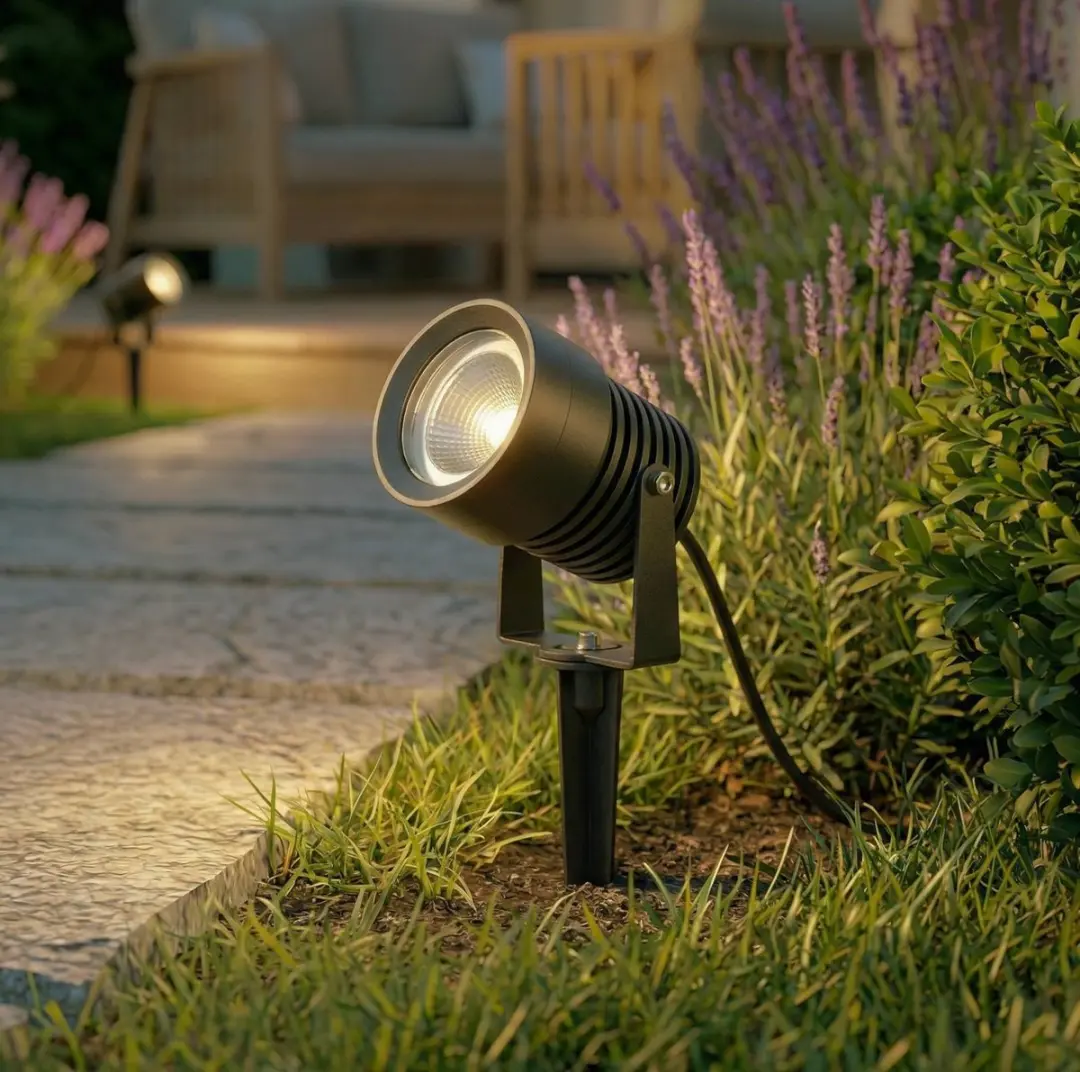 Lucande Buitenspot 1 Licht - Gegoten Aluminium - 20W