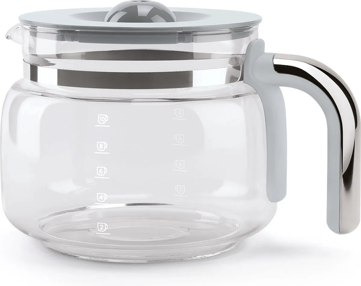 Smeg DCF02BLMEU Filterkoffiemachine - 10 Kopjes - 1,4L - Mat zwart