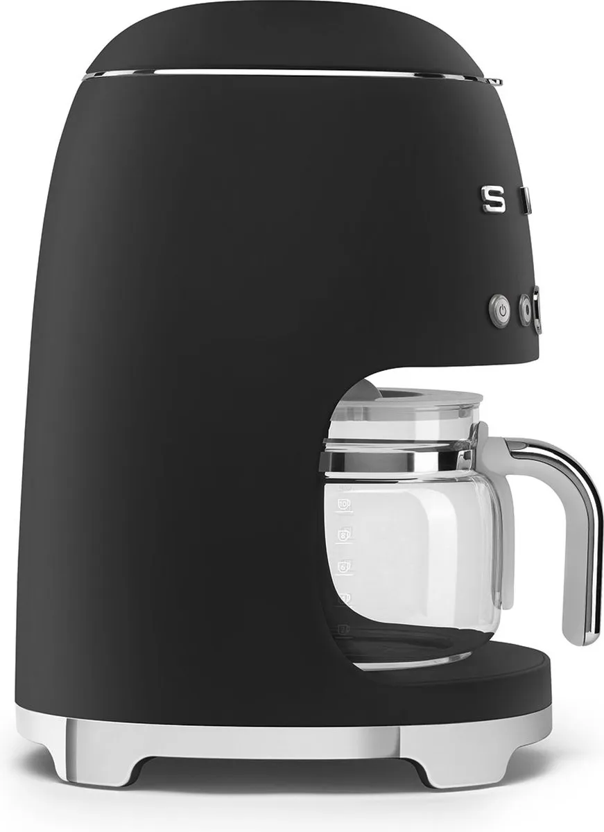 Smeg DCF02BLMEU Filterkoffiemachine - 10 Kopjes - 1,4L - Mat zwart
