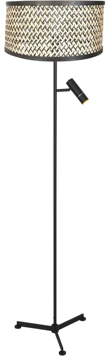 Steinhauer Stang 4832ZW Vloerlamp - 2x3W 2700K - Beige/Zwart