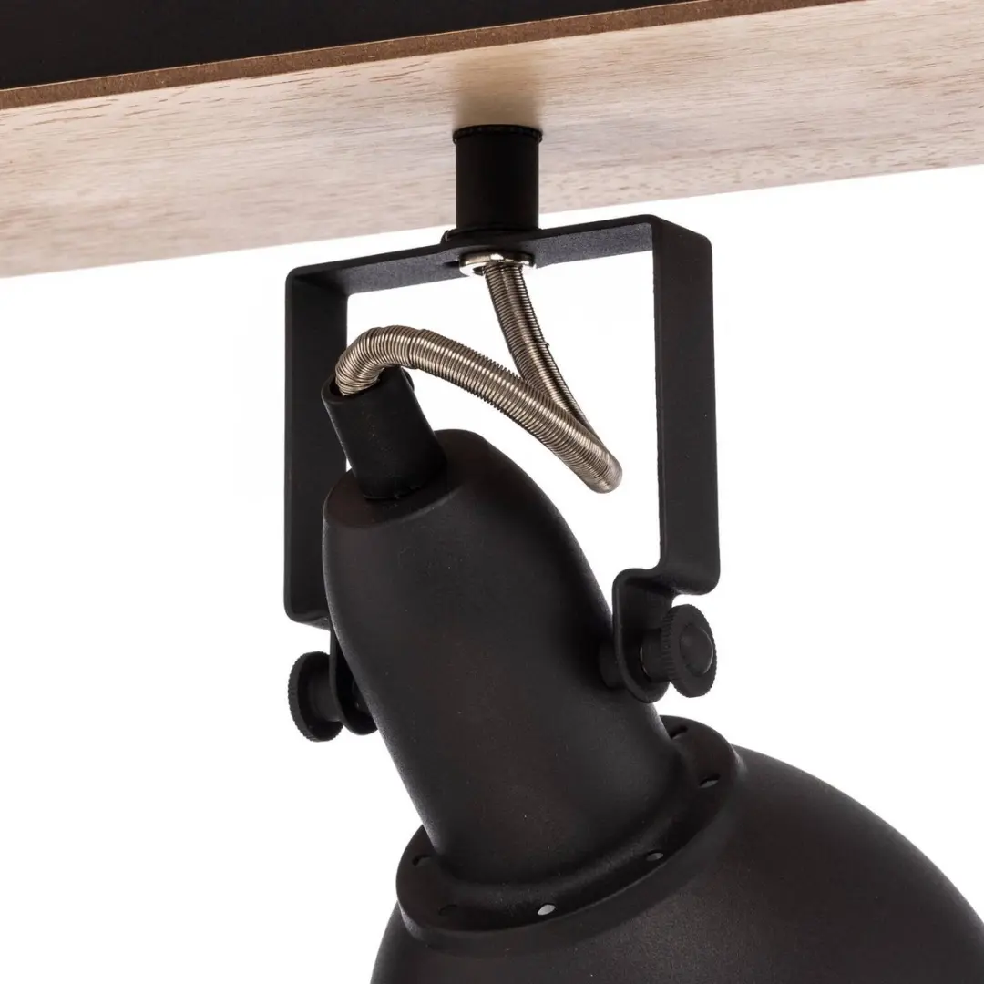 Lindby Buitenspot 3-lichten E14 - 16,5 cm - Zwart/Licht hout