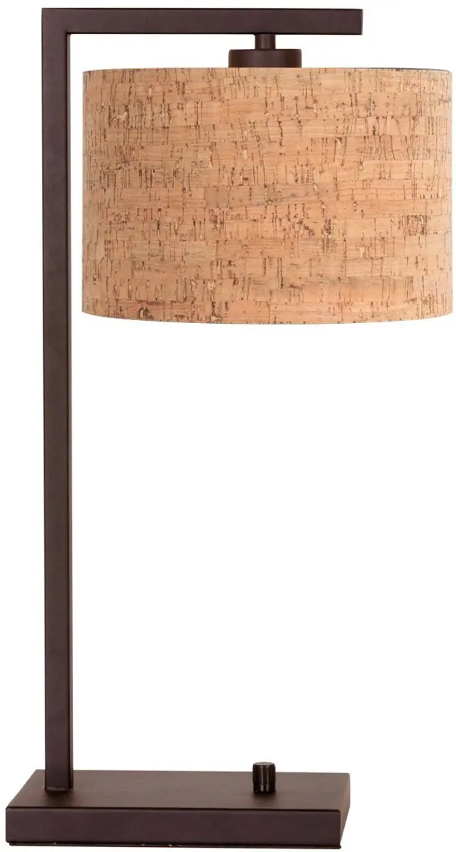 Steinhauer Cacao Tafellamp 4882CA - 51cm - Beige kurkstructuur