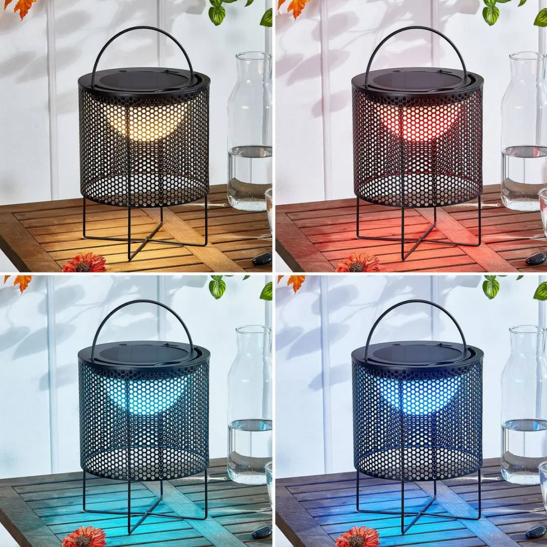 Lindby Solar RGB Buitenverlichting - 1 Licht - Zwart