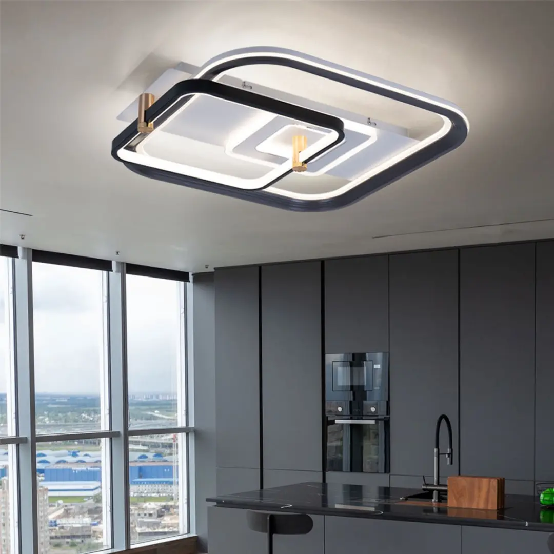 Globo LED Plafondlamp 48W 2260lm Dimbare - Zwart