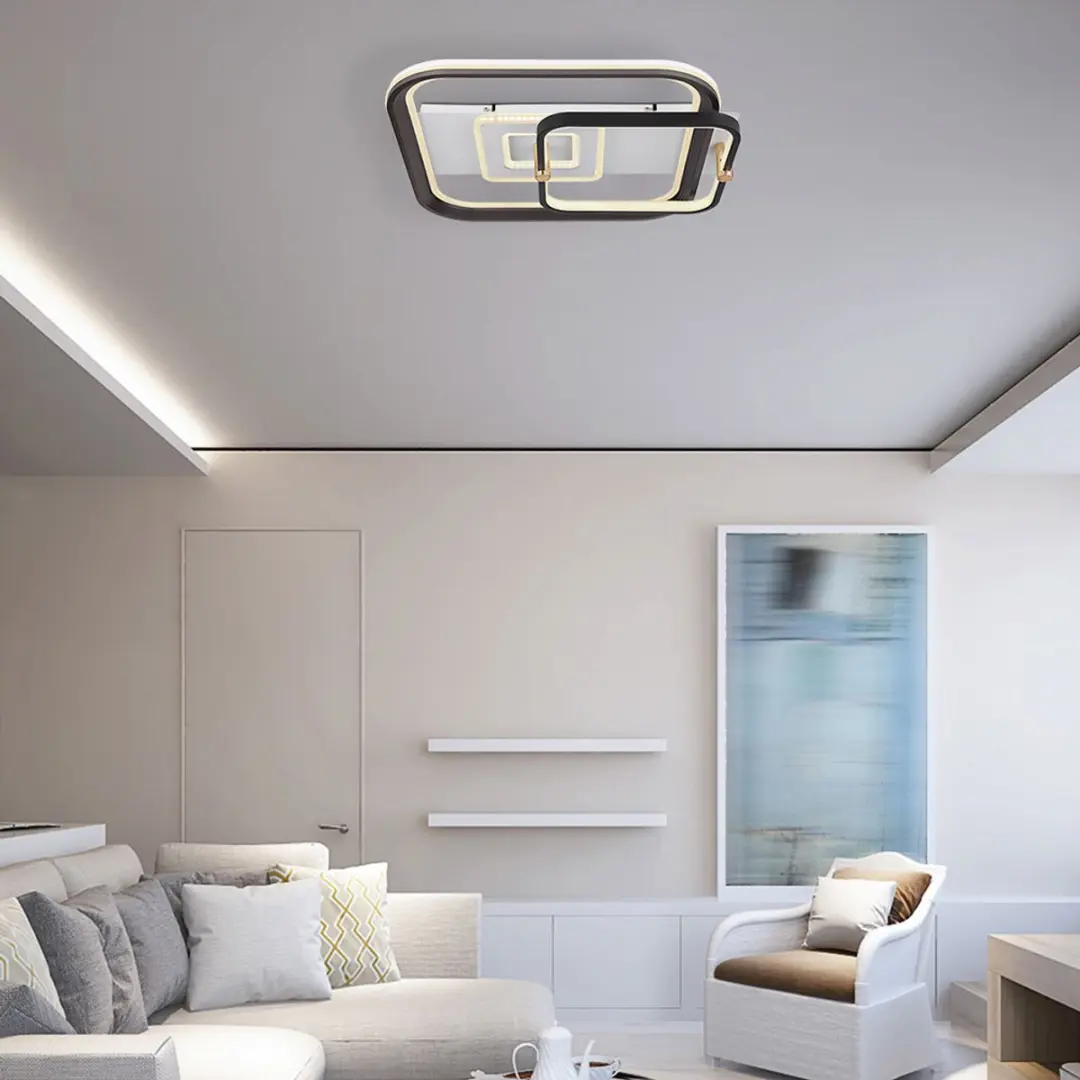 Globo LED Plafondlamp 48W 2260lm Dimbare - Zwart