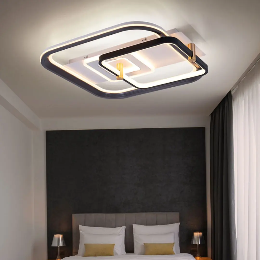 Globo LED Plafondlamp 48W 2260lm Dimbare - Zwart - afbeelding 6 van 6