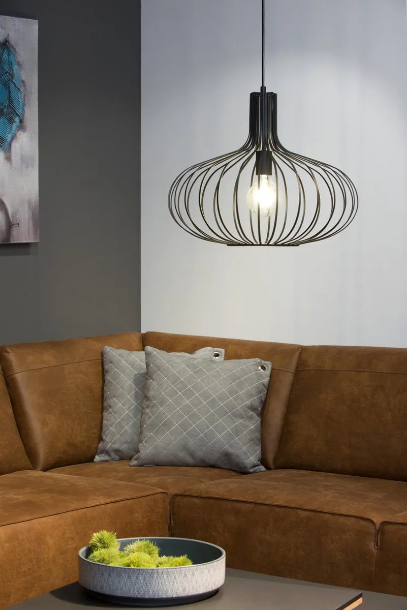 Lucide Manuela Hanglamp Ø50cm - 1xE27 - Zwart