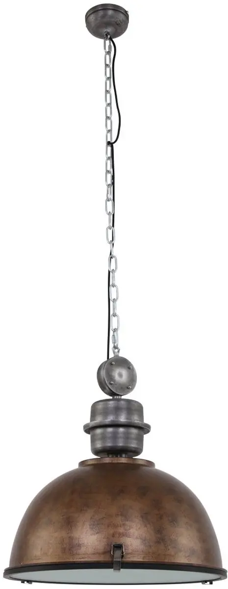 Steinhauer Hanglamp Bikkel XXL 7834B - Ø52cm Bruin/Zilver