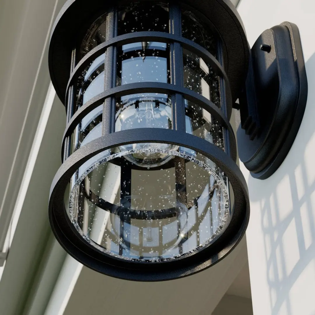 Lindby Wandlamp Buiten 1 Licht E27 - Zwart