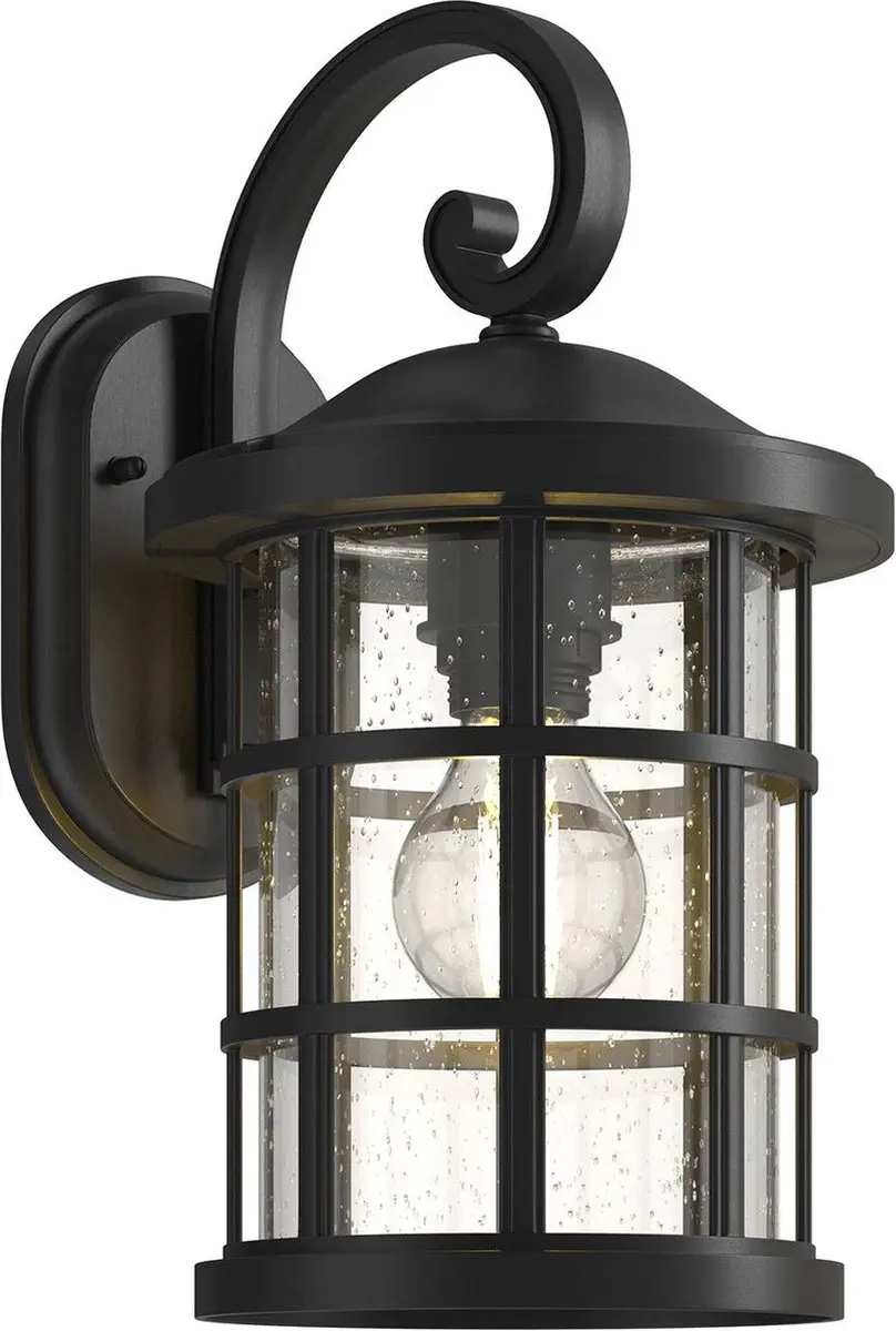Lindby Wandlamp Buiten 1 Licht E27 - Zwart