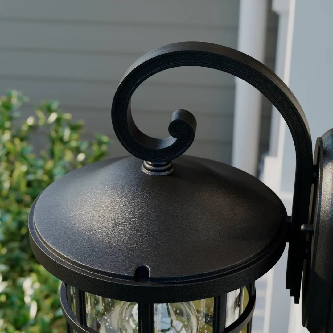 Lindby Wandlamp Buiten 1 Licht E27 - Zwart