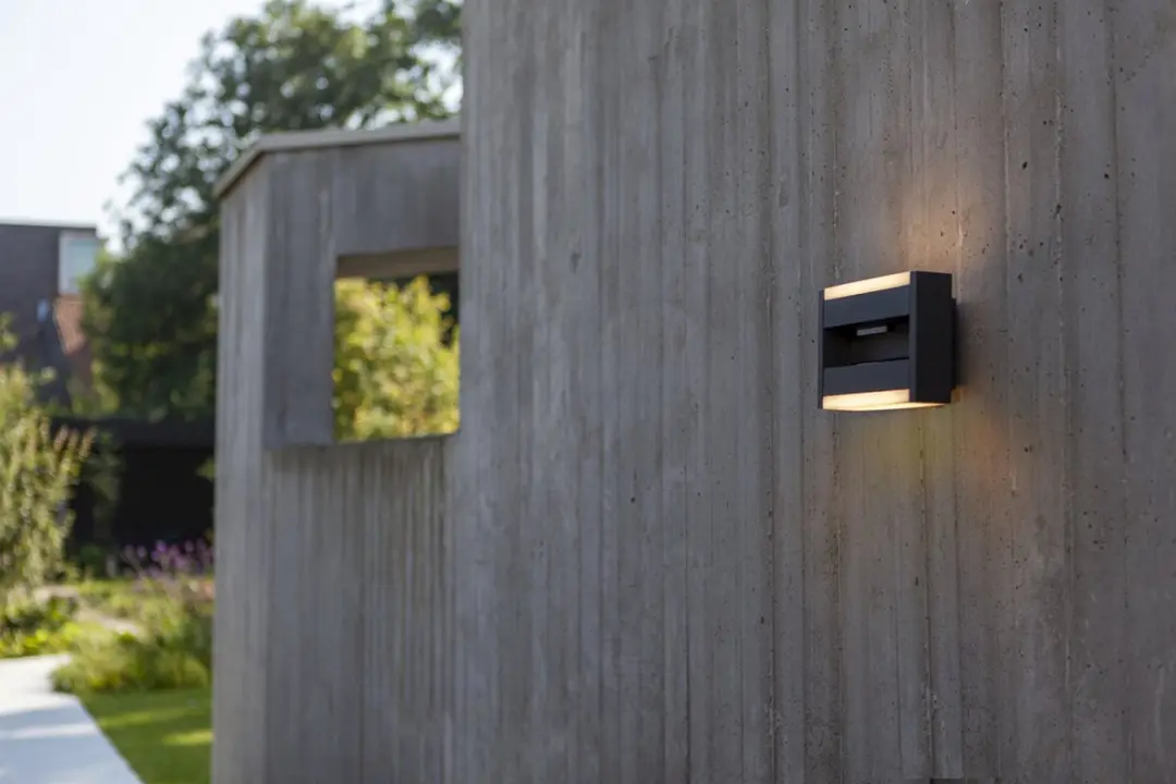 Lutec Conroy Tweelichts Wandlamp LED 3000K - Donkergrijs