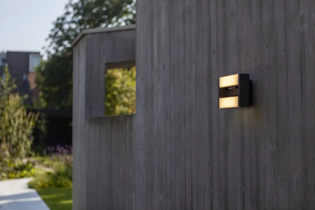Lutec Conroy Tweelichts Wandlamp LED 3000K - Donkergrijs