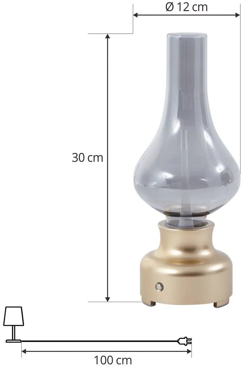 Lindby LED Tafellamp 1 Licht