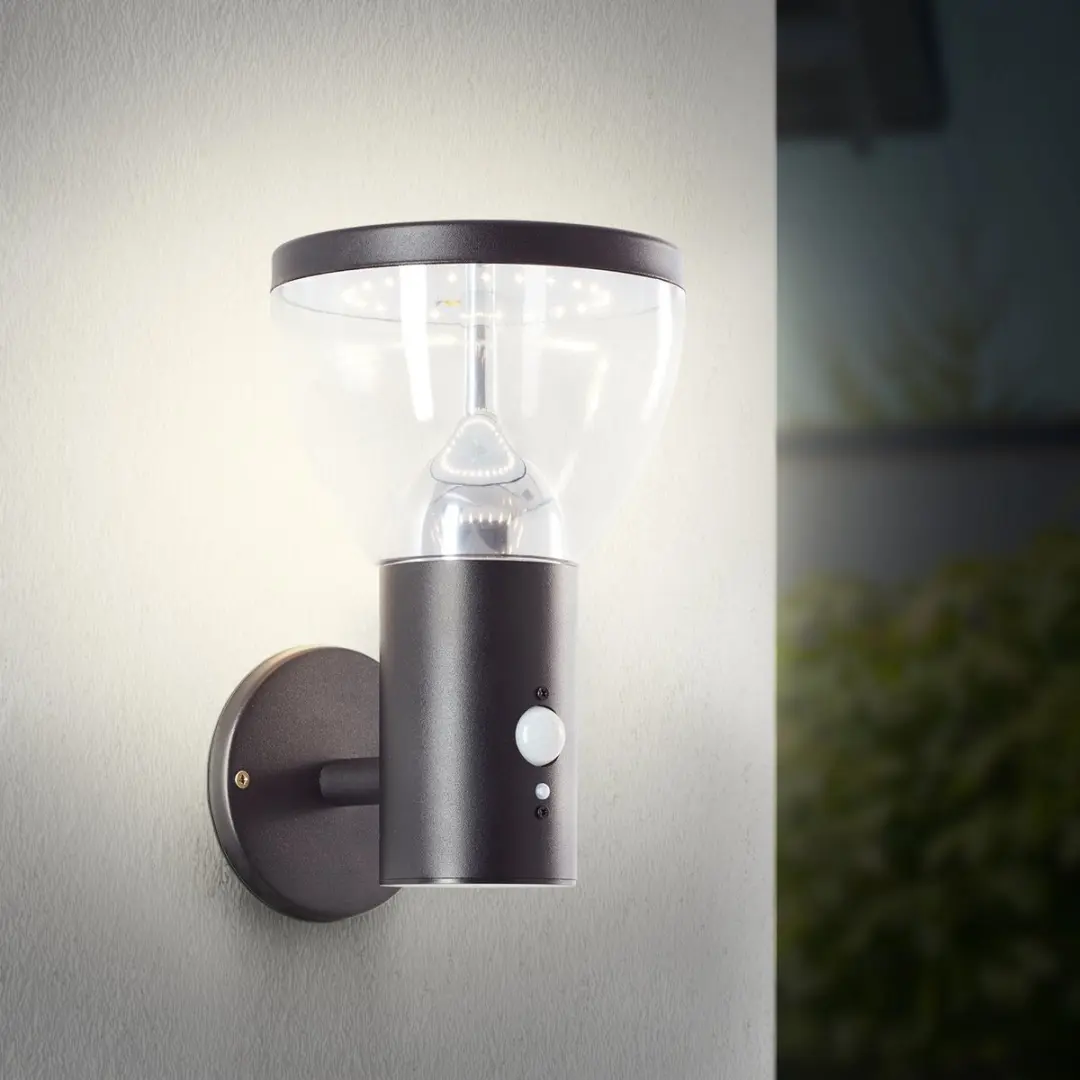 Brilliant LED Buitenwandlamp Solar 430lm
