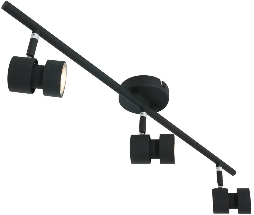 Steinhauer Spot Natasja 7903ZW Plafondlamp - 3 Lichtpunten - 68cm Zwart
