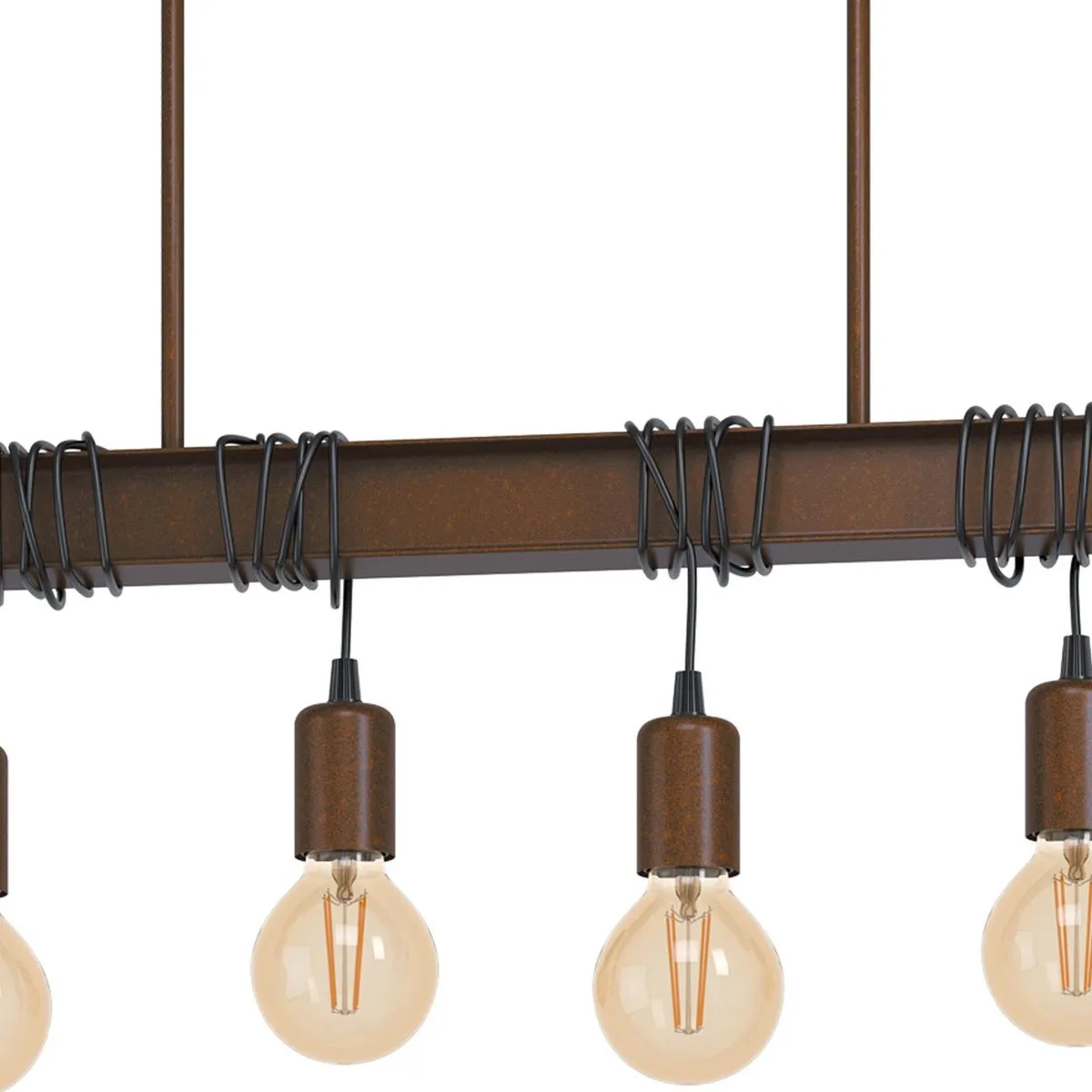 Eglo Townshend 4 Hanglamp - 70cm - Bruin
