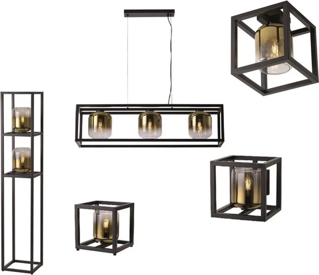 Freelight Dentro B Tafellamp 26cm - Goud/Zwart