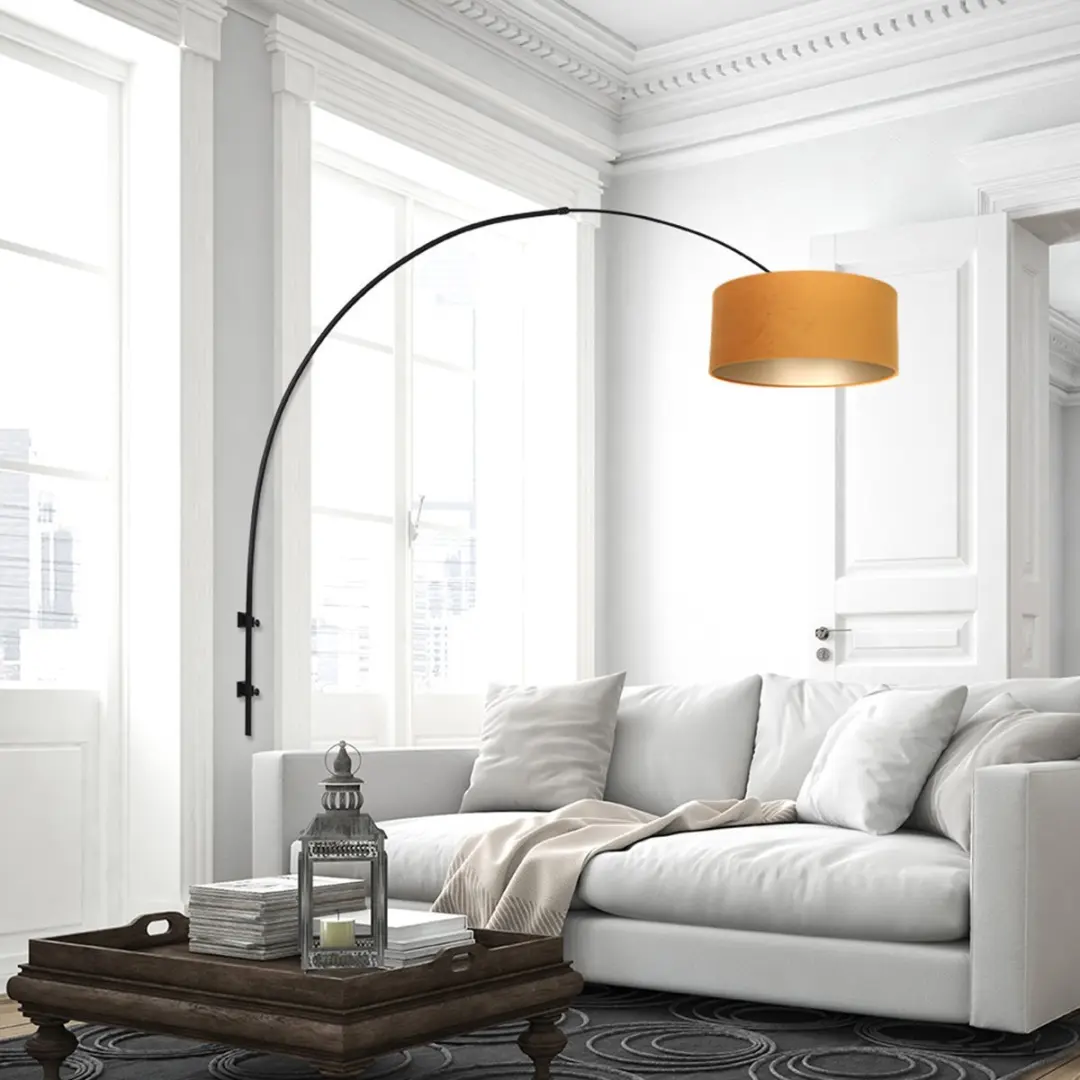 Steinhauer Sparkled Light 8141ZW Wandlamp - Goud/Zwart - 40cm