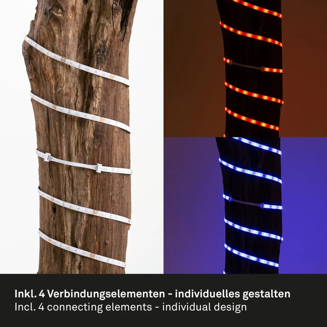 Briloner Superline LED RGB Tape 500cm - Wit - Incl. afstandsbediening - afbeelding 6 van 6
