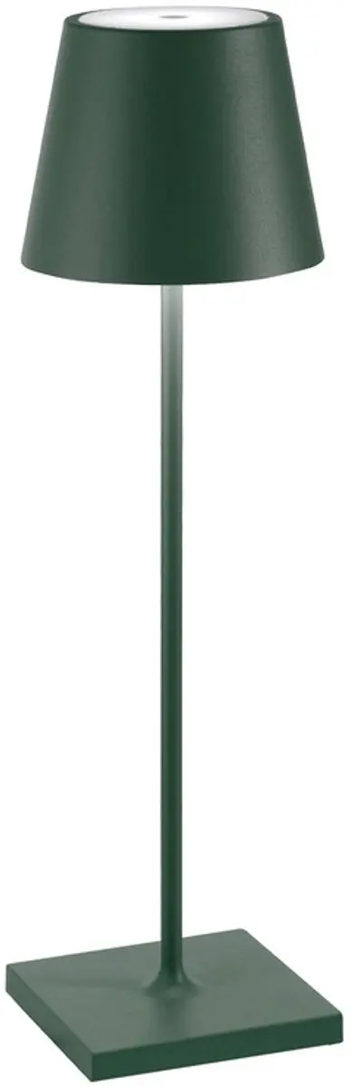 Zafferano Poldina Pro Oplaadbare LED Tafellamp Donkergroen - IP65