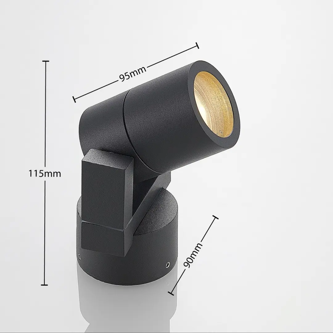 Lucande Buitenlamp 1 Licht GU10 Antraciet