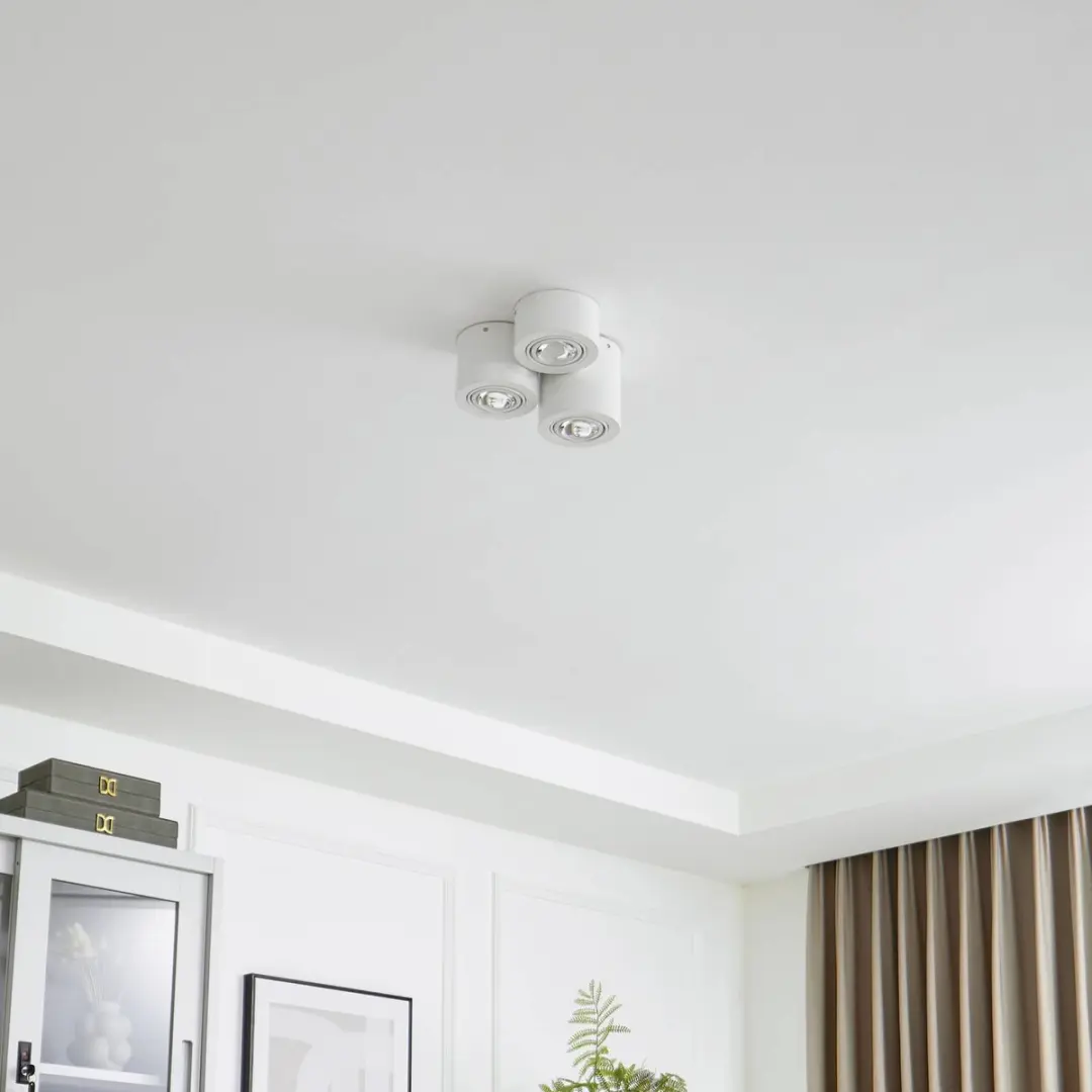 Lindby Plafondlamp 3 Lichtpunten GX53 11W - Wit Mat
