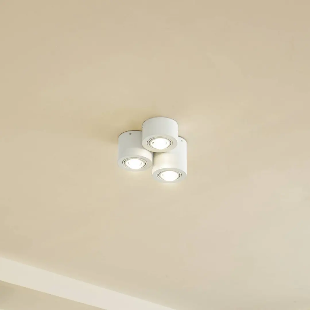 Lindby Plafondlamp 3 Lichtpunten GX53 11W - Wit Mat