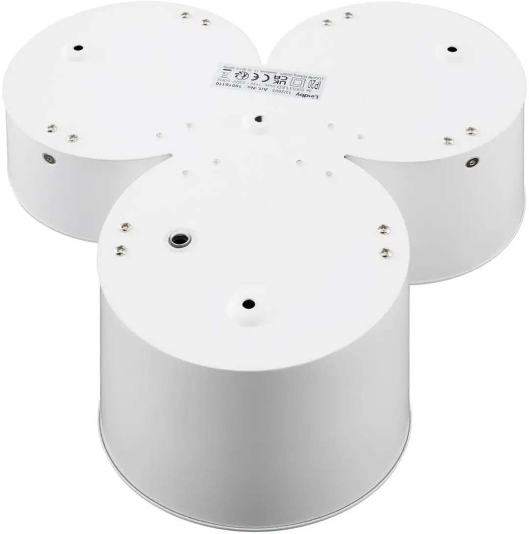 Lindby Plafondlamp 3 Lichtpunten GX53 11W - Wit Mat