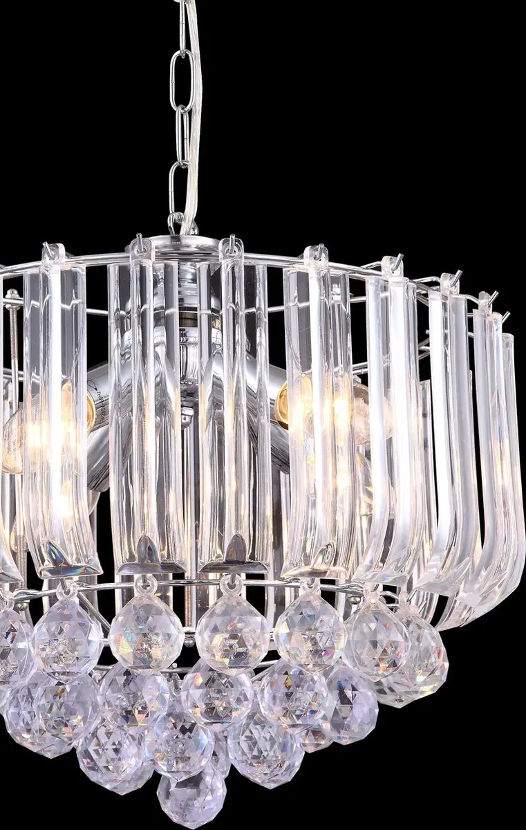 Globo Minnesota LED Kroonluchter 4 Lichtpunten - Chroom