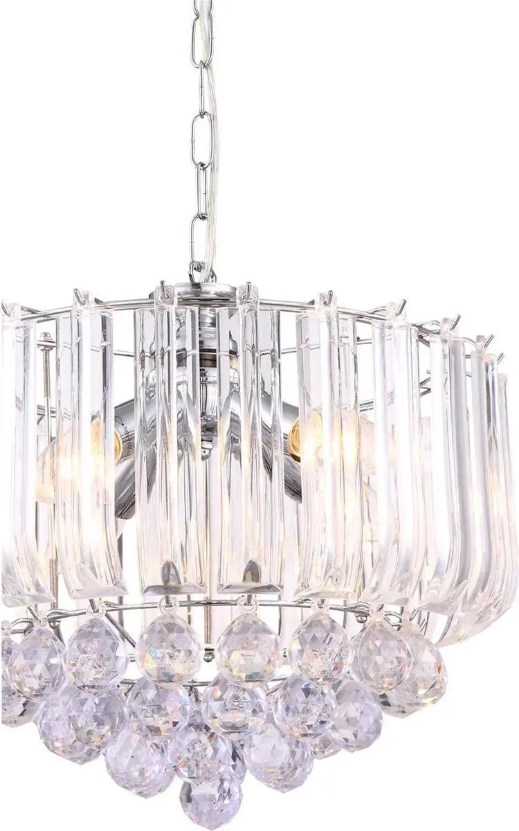Globo Minnesota LED Kroonluchter 4 Lichtpunten - Chroom
