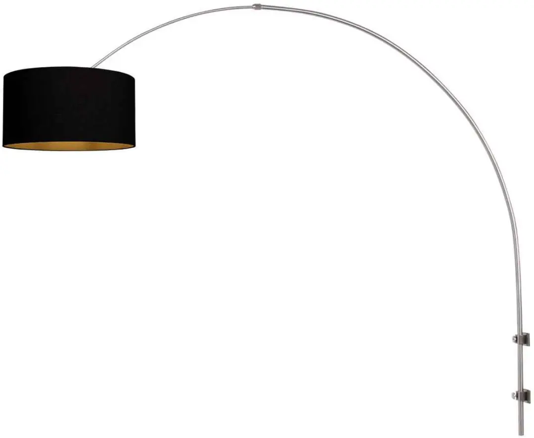 Steinhauer Sparkled Light 3966ST Wandlamp - 145cm - Zilver/Zwart