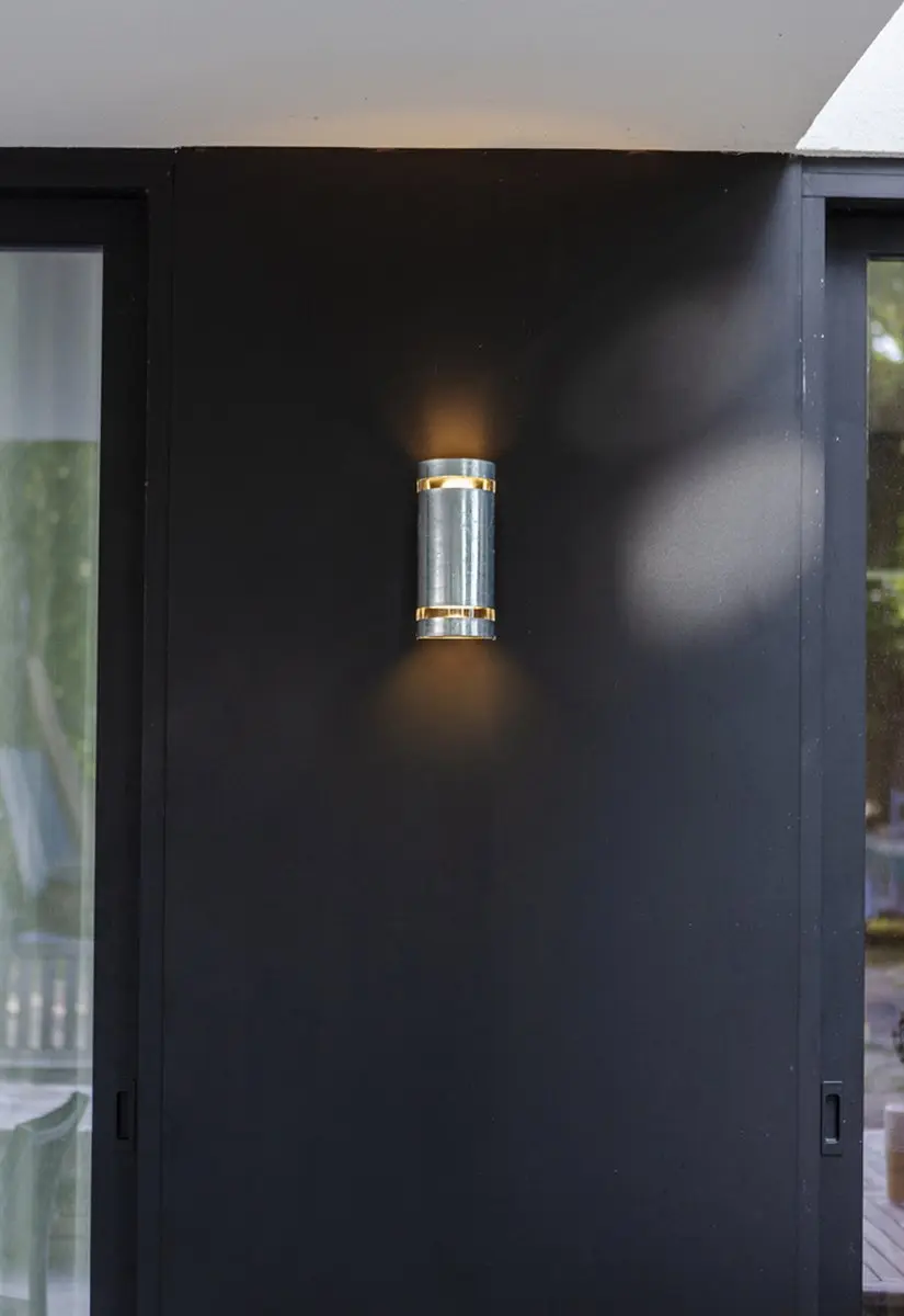 Lutec Ran Tweelichtse Wandlamp GU10 - 2x70W - Zilver