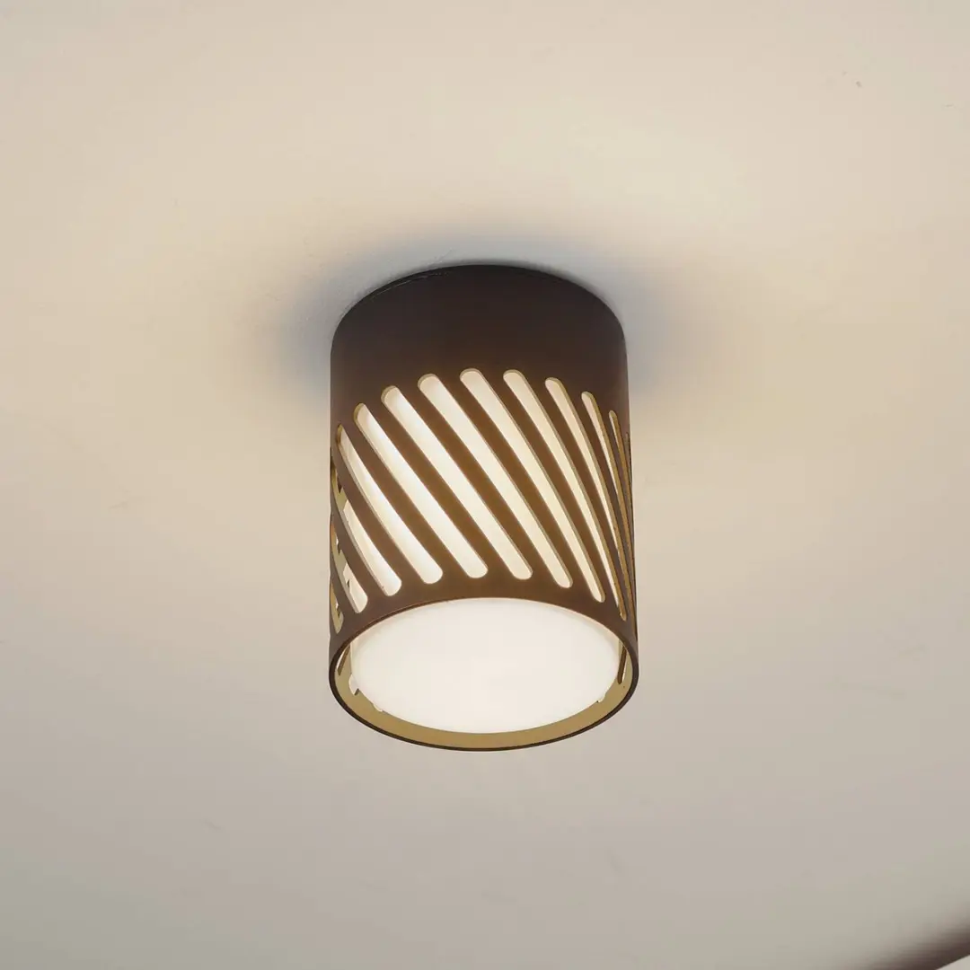 Lindby Plafondlamp 1 Licht - Zwart/Opaal